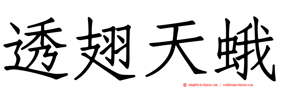 透翅天蛾