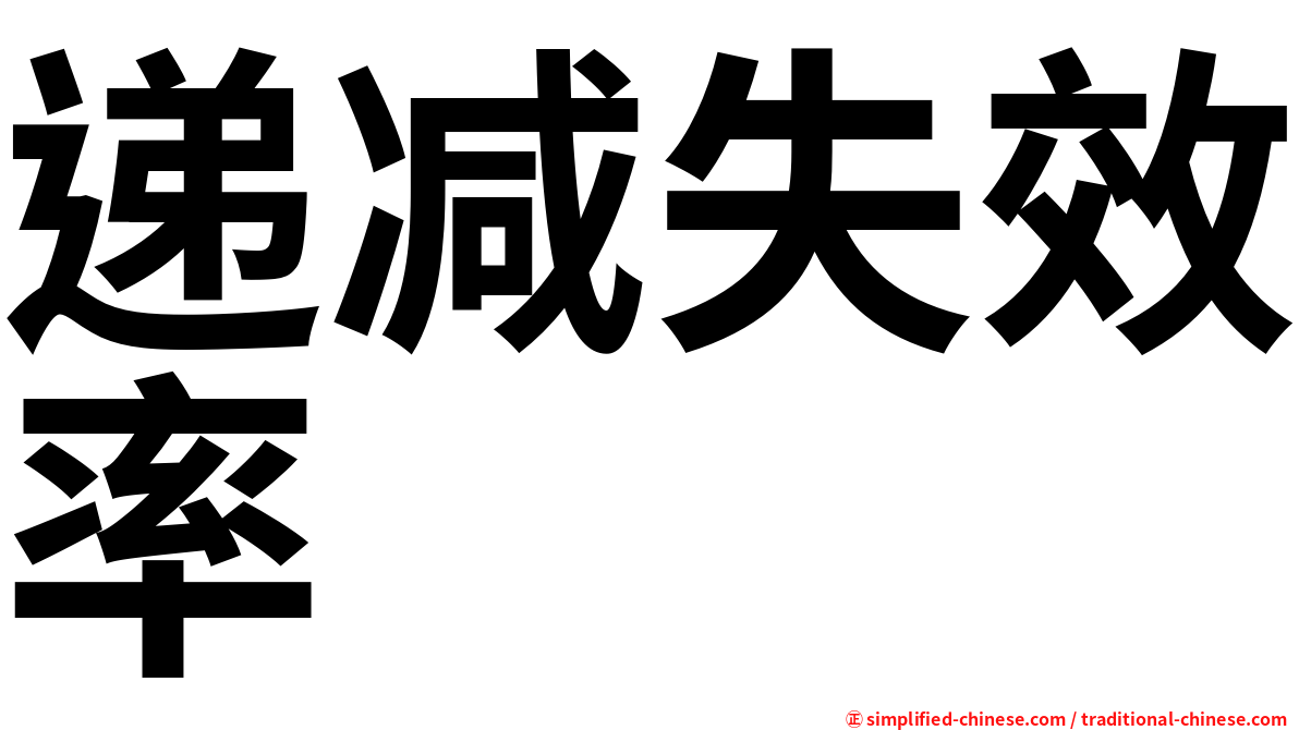 递减失效率
