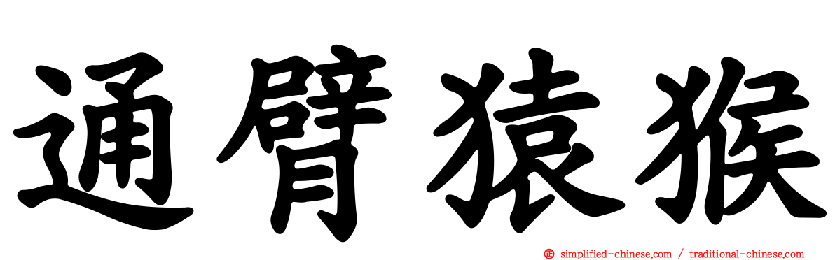 通臂猿猴