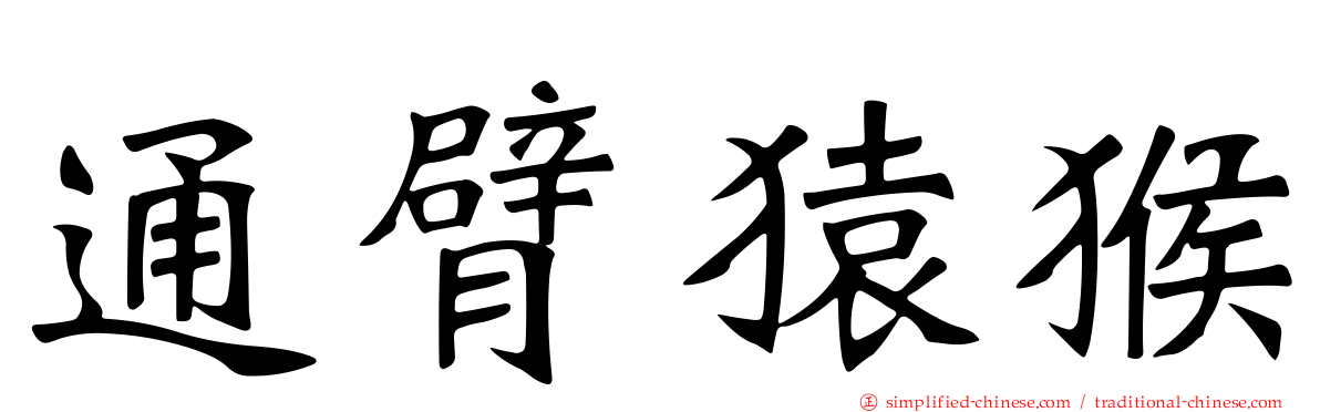 通臂猿猴