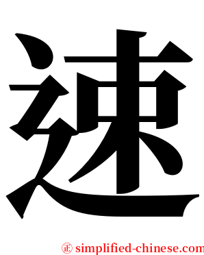 速 serif font