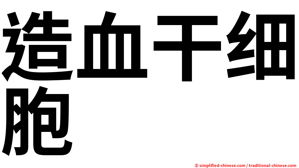 造血干细胞