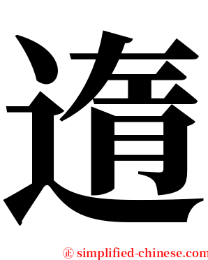 遀 serif font