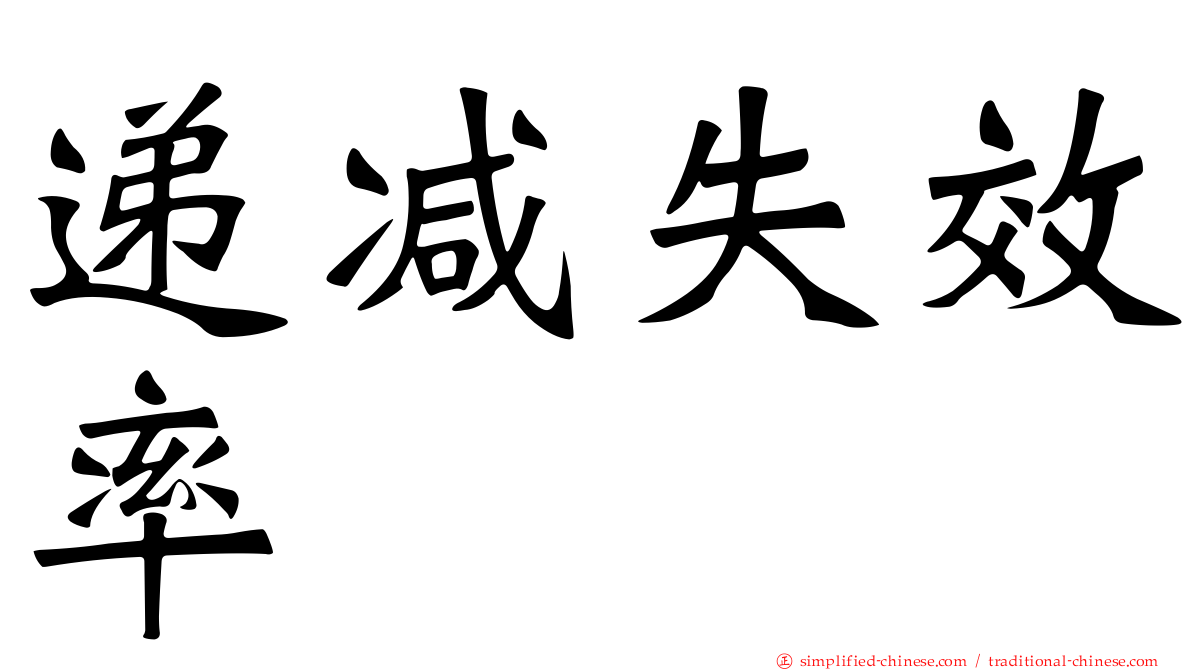 递减失效率