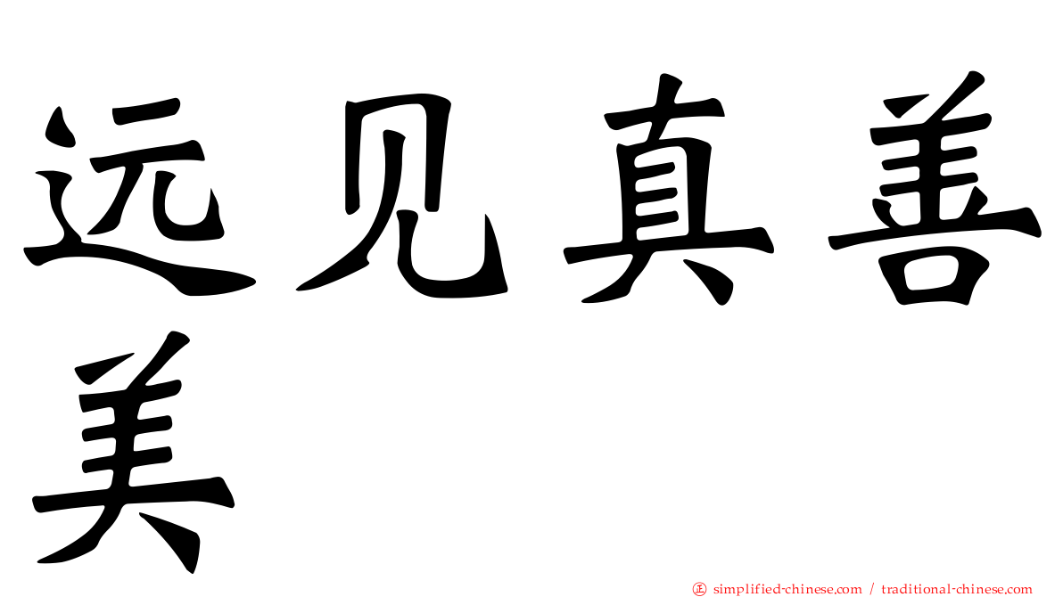 远见真善美