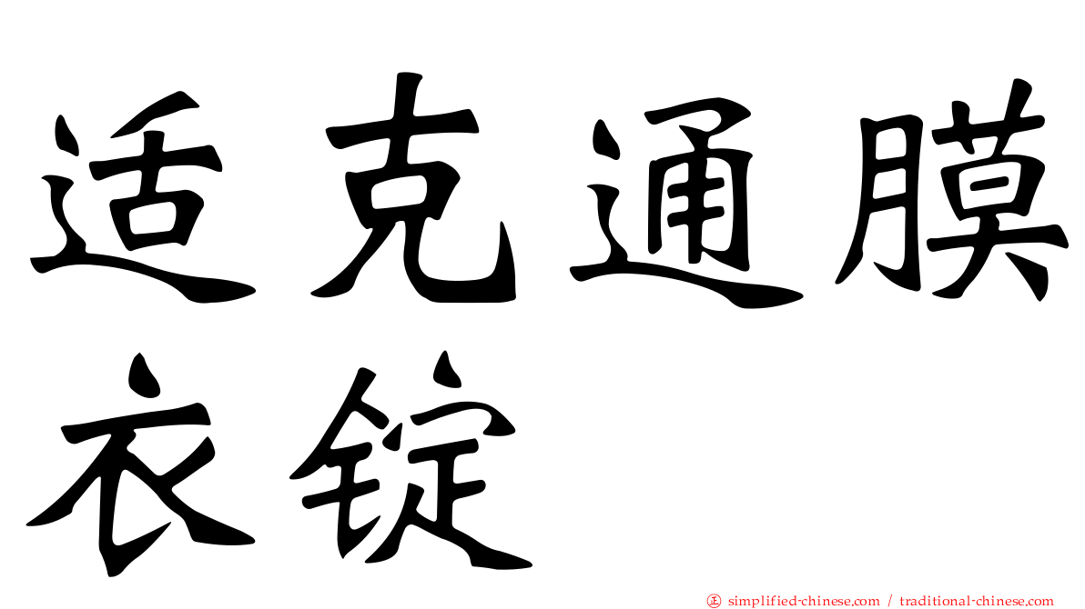 适克通膜衣锭