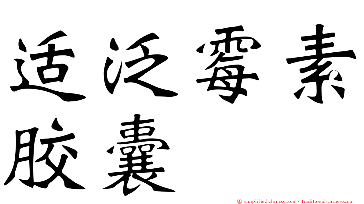 适汎霉素胶囊