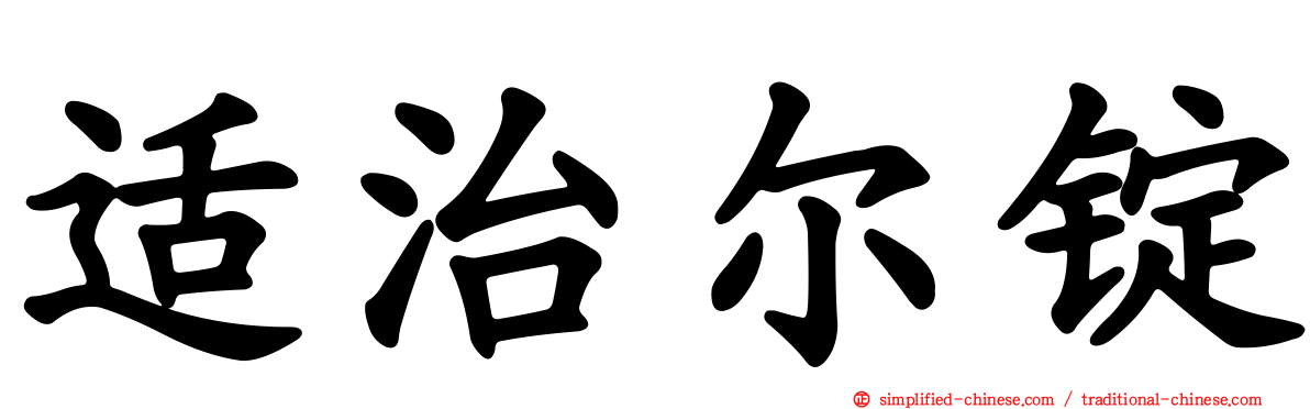 适治尔锭