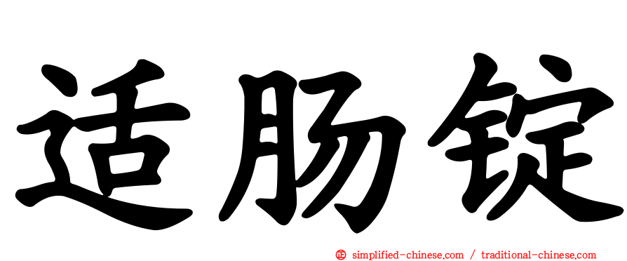 适肠锭