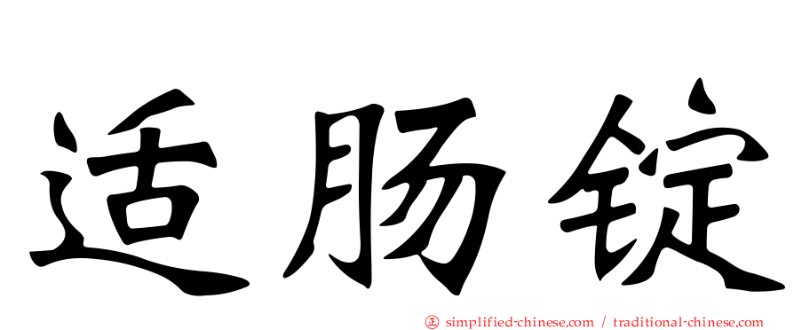 适肠锭