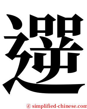 遻 serif font