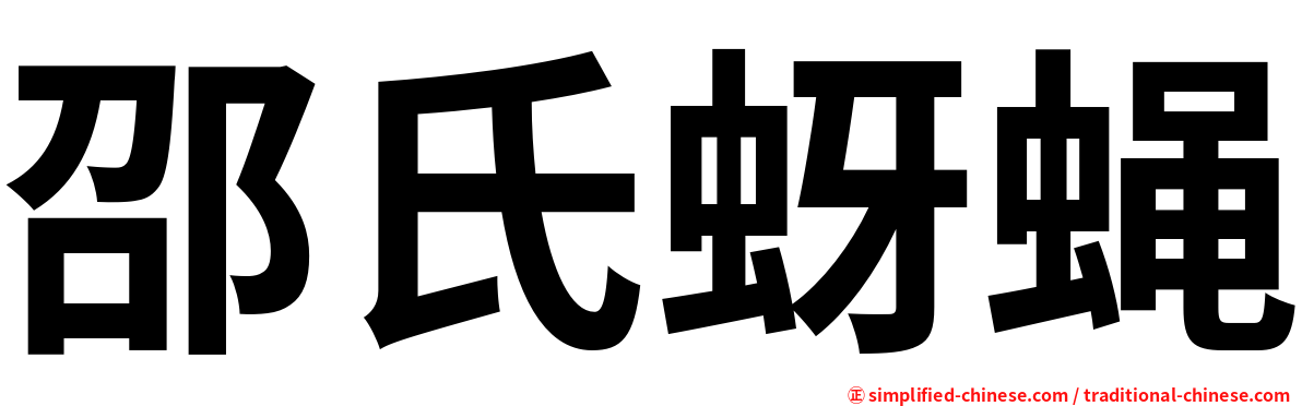 邵氏蚜蝇