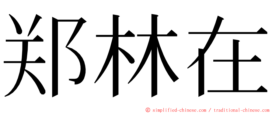 郑林在 ming font
