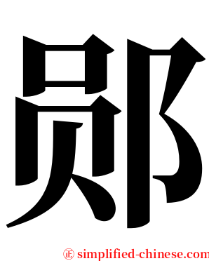 郧 serif font
