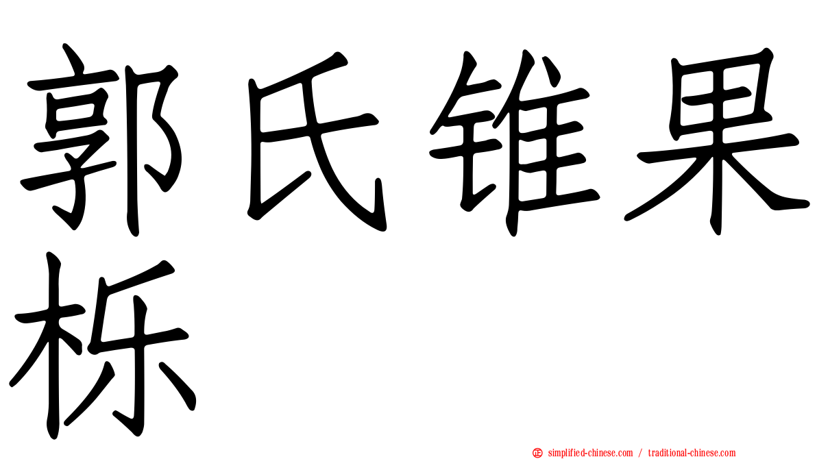 郭氏锥果栎