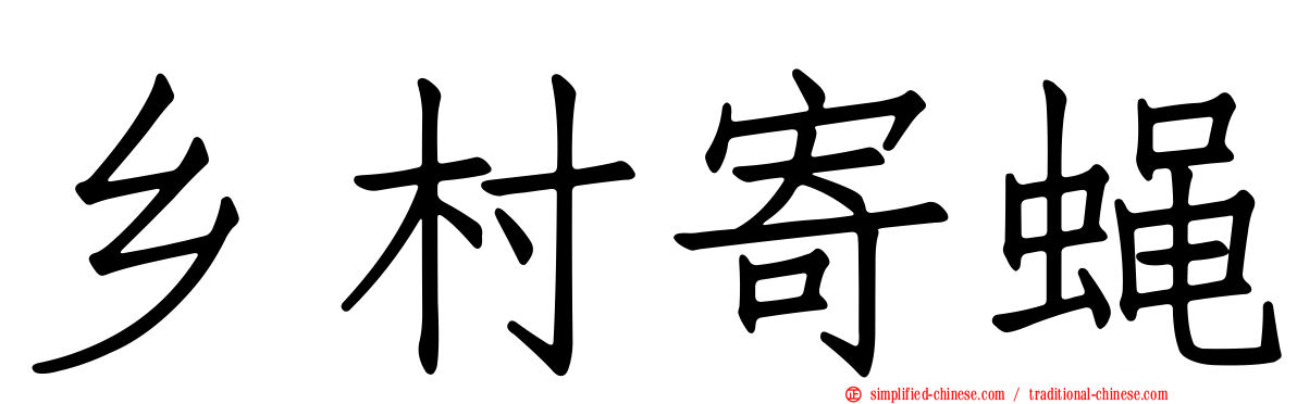 乡村寄蝇