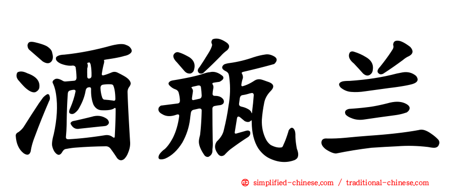 酒瓶兰