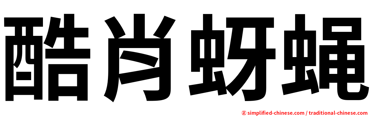 酷肖蚜蝇