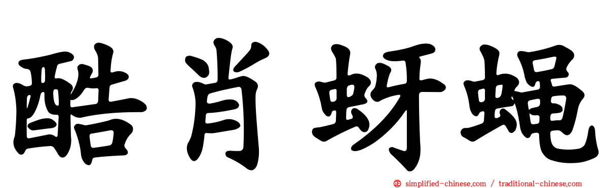 酷肖蚜蝇