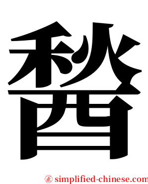 醔 serif font