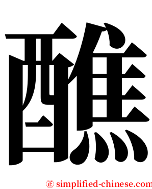 醮 serif font