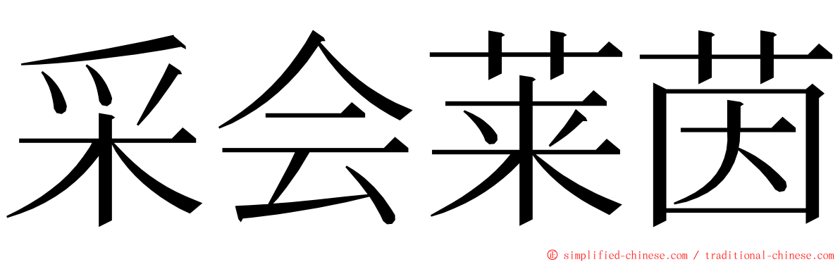 采会莱茵 ming font