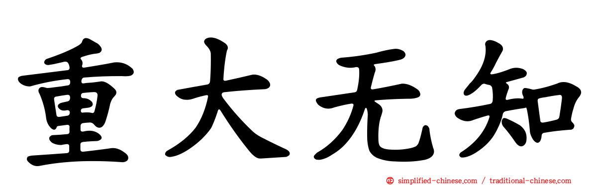 重大无知