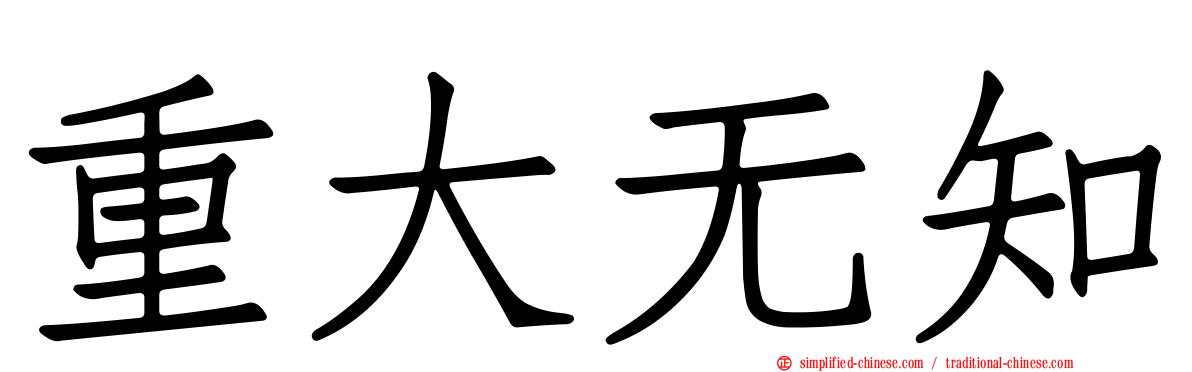 重大无知