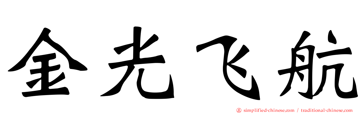 金光飞航