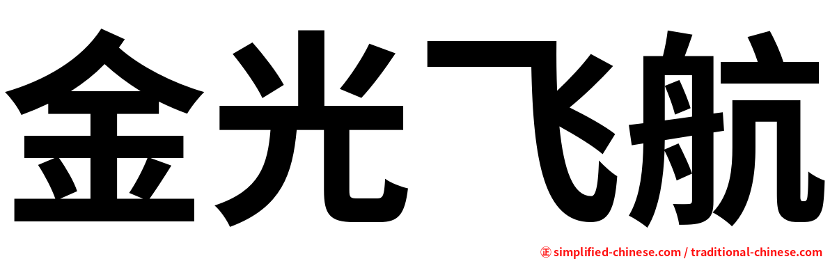 金光飞航