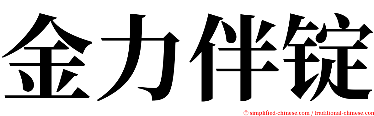 金力伴锭 serif font