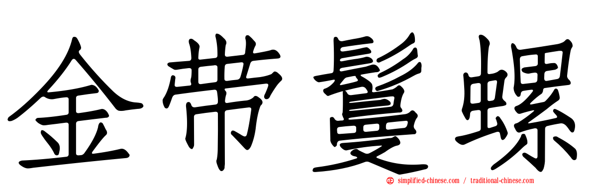 金带鬘螺
