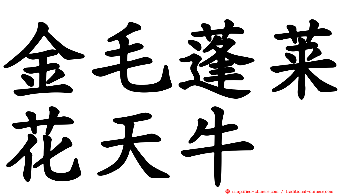 金毛蓬莱花天牛
