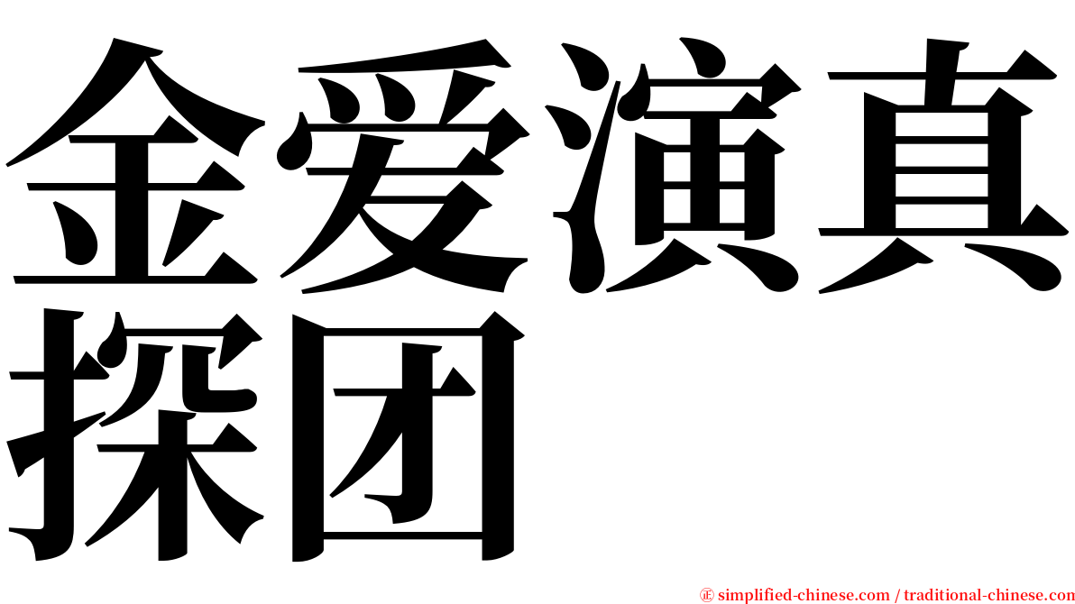 金爱演真探团 serif font