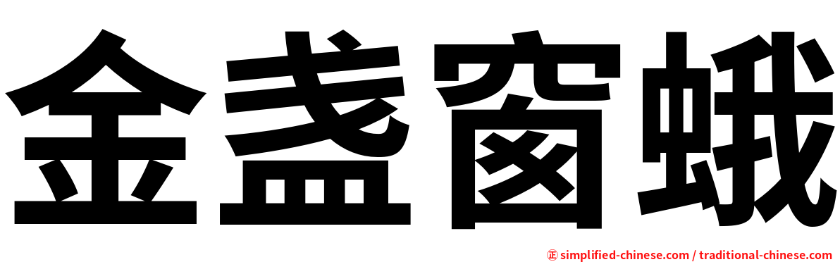 金盏窗蛾