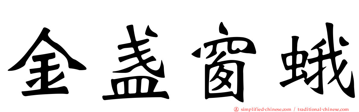 金盏窗蛾