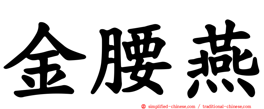 金腰燕