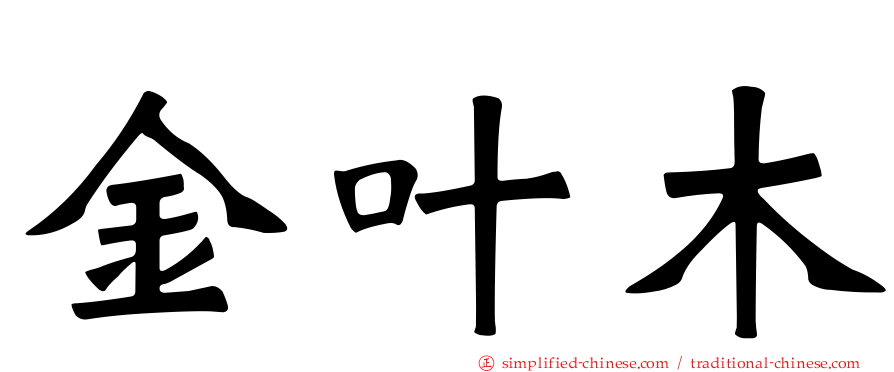 金叶木