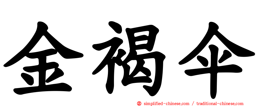 金褐伞