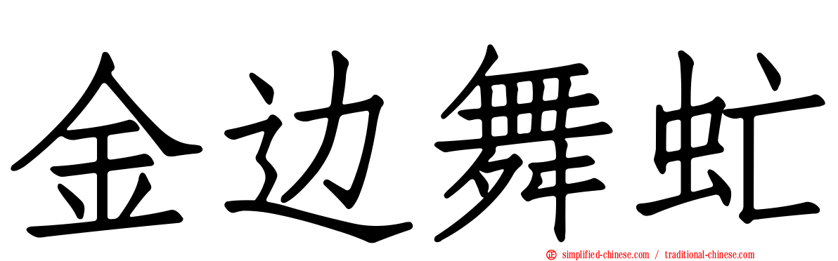 金边舞虻