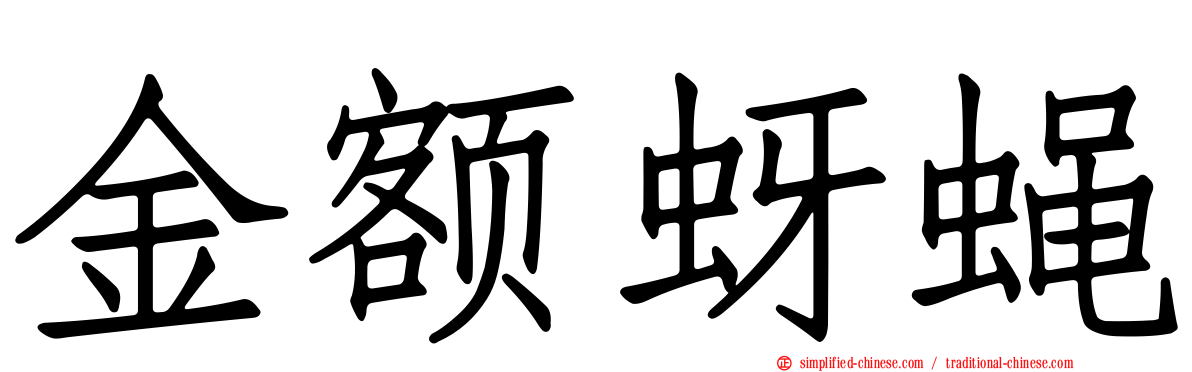 金额蚜蝇