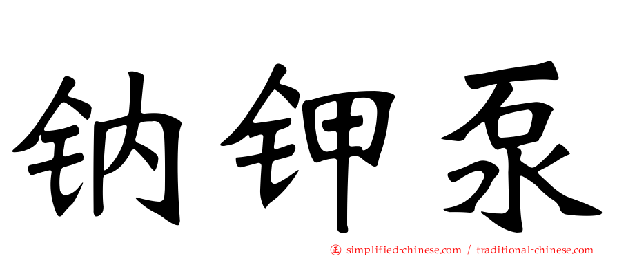 钠钾泵