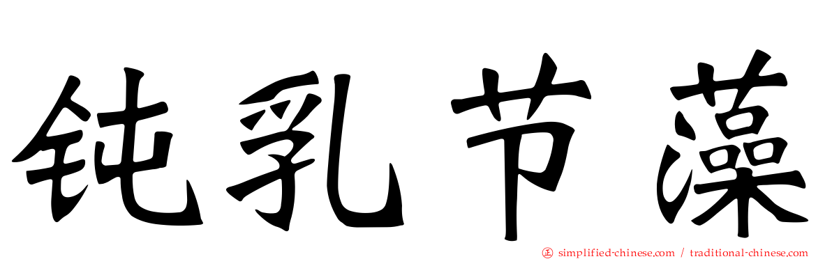钝乳节藻