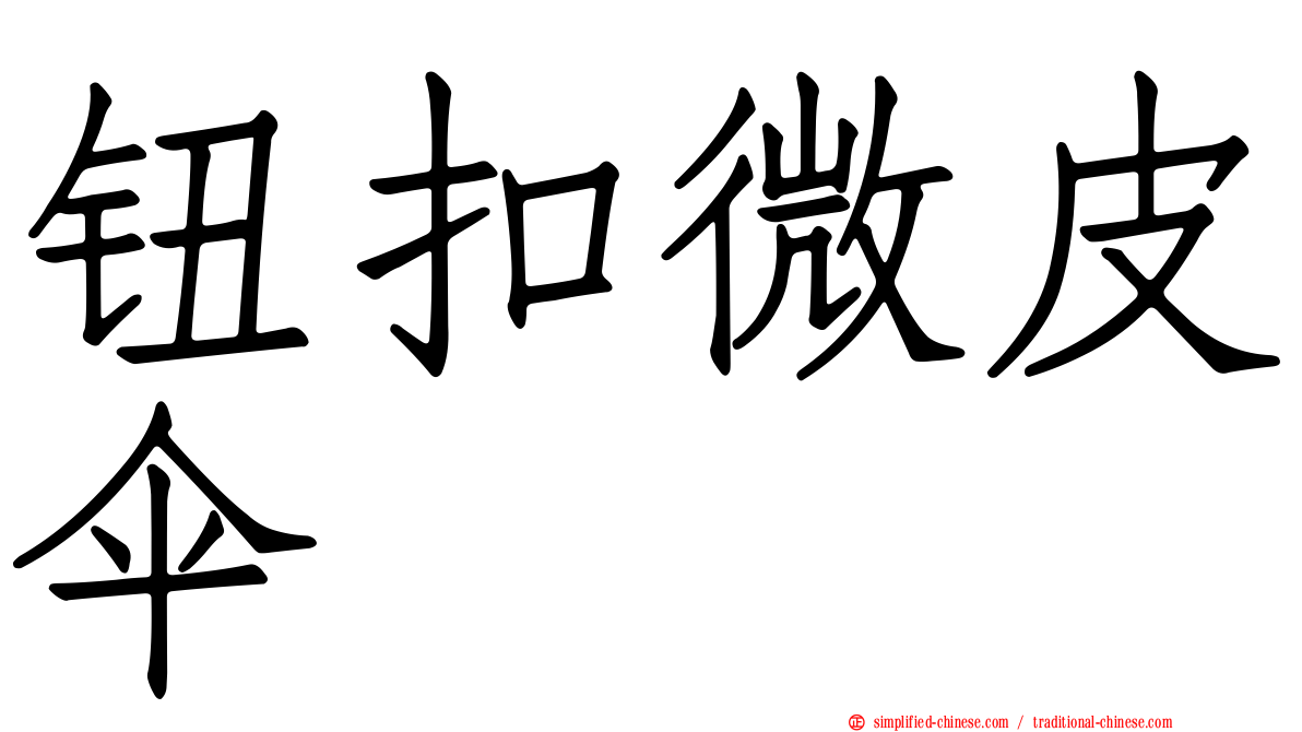 钮扣微皮伞