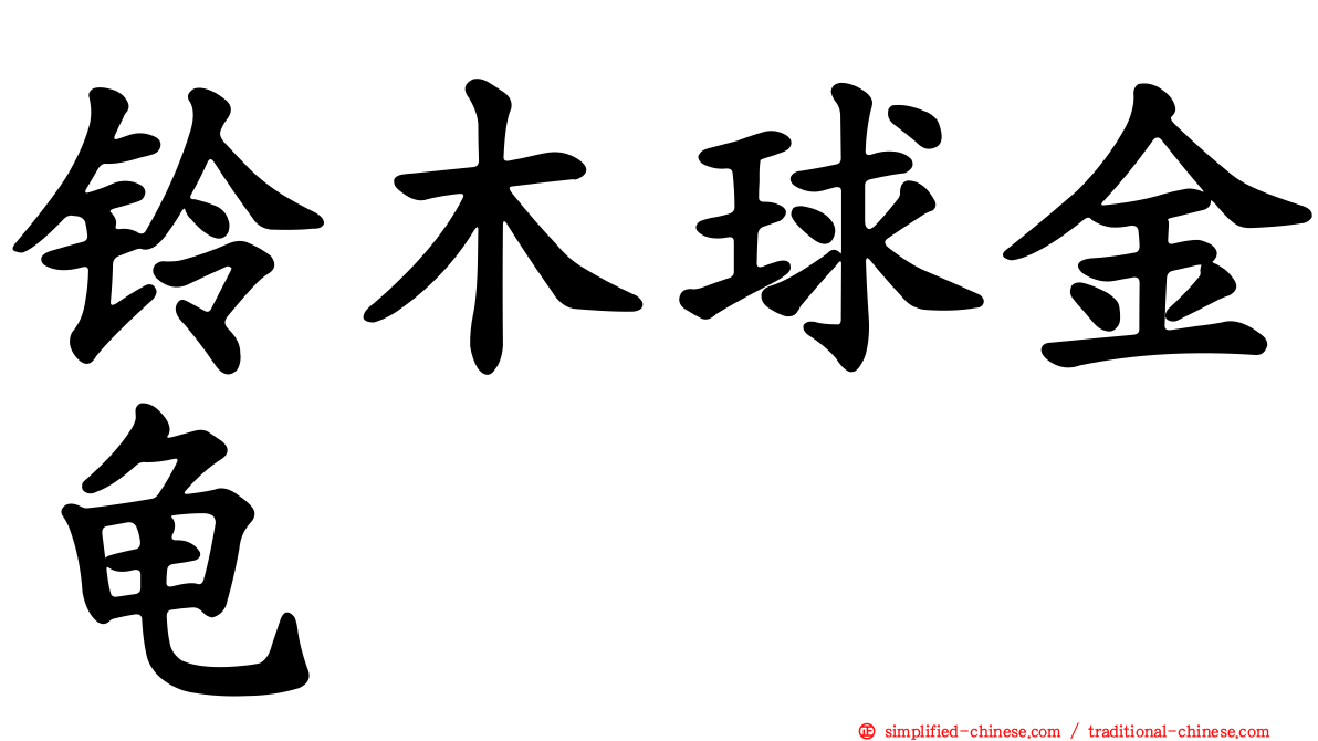 铃木球金龟