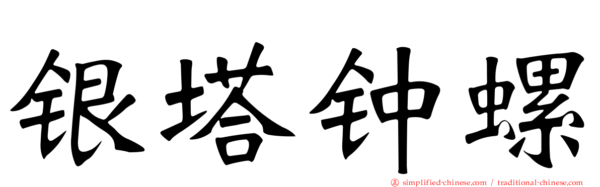 银塔钟螺