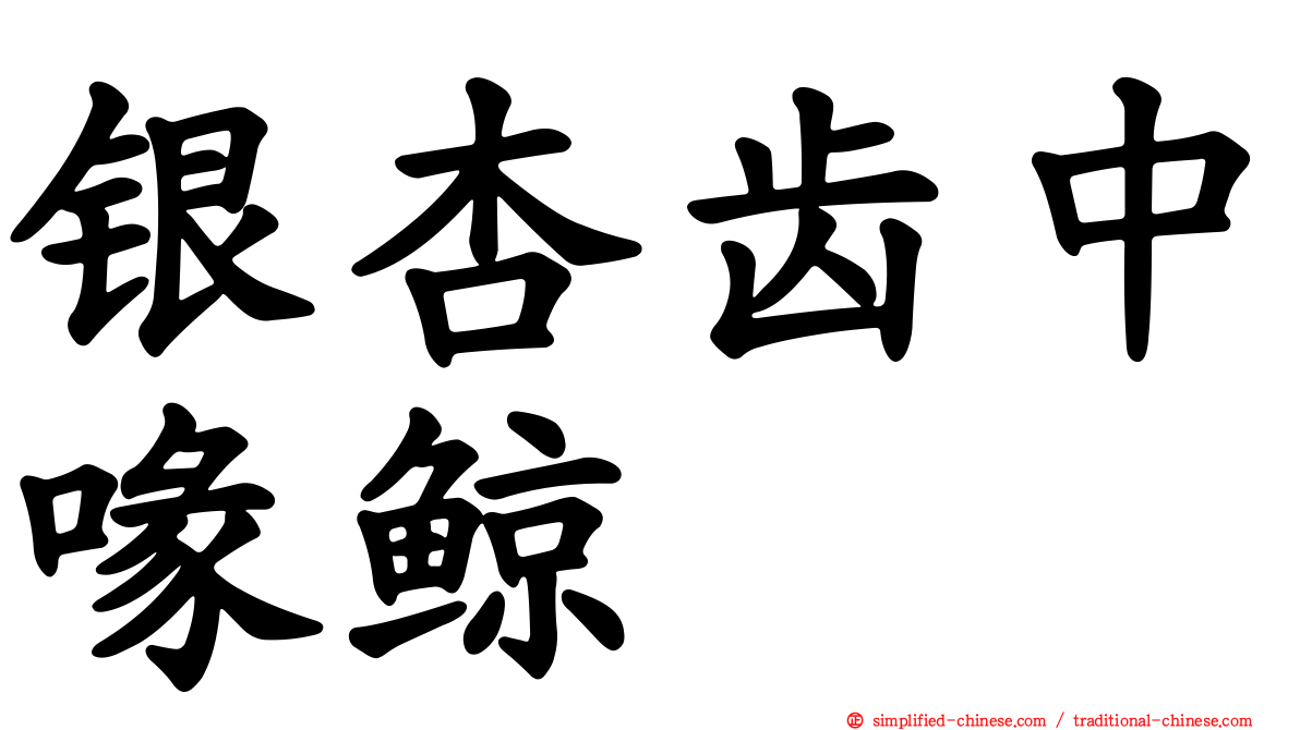银杏齿中喙鲸