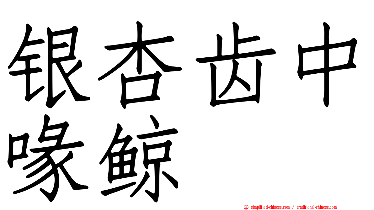 银杏齿中喙鲸