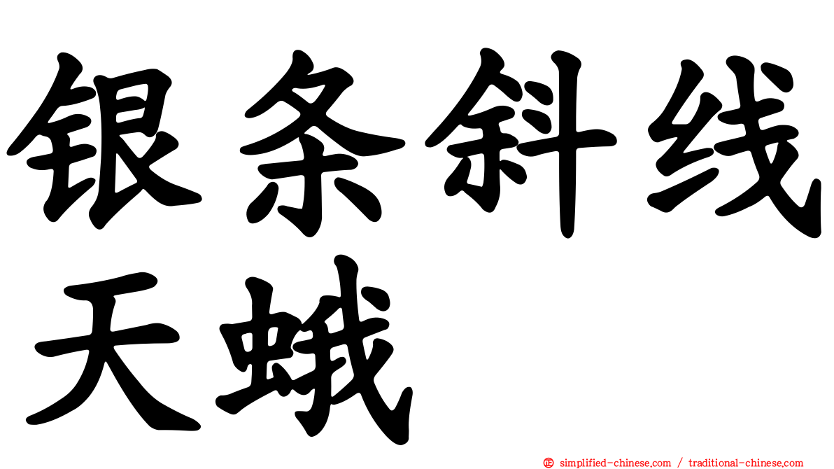 银条斜线天蛾