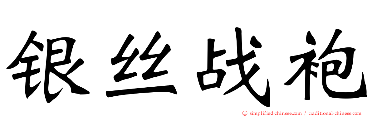 银丝战袍